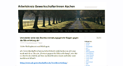 Desktop Screenshot of ak-gewerkschafter.de
